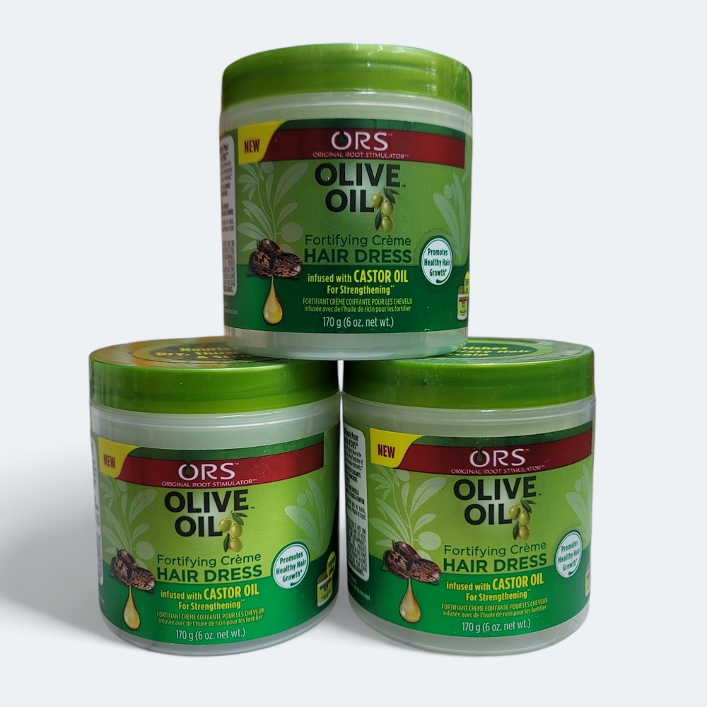 3-Pieces Olive Oil Fortifying Crème Hair Dress - 6 oz